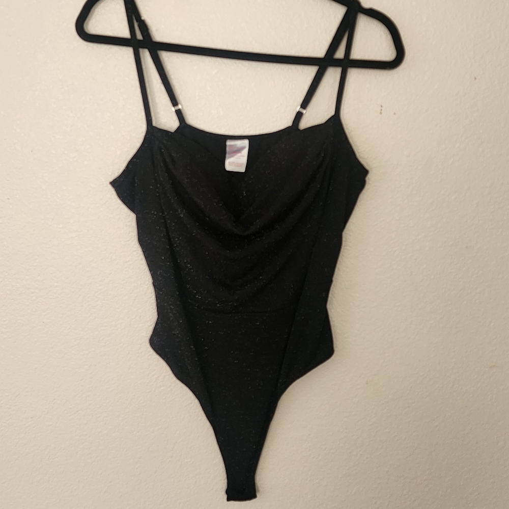 Black sparkly bodysuit